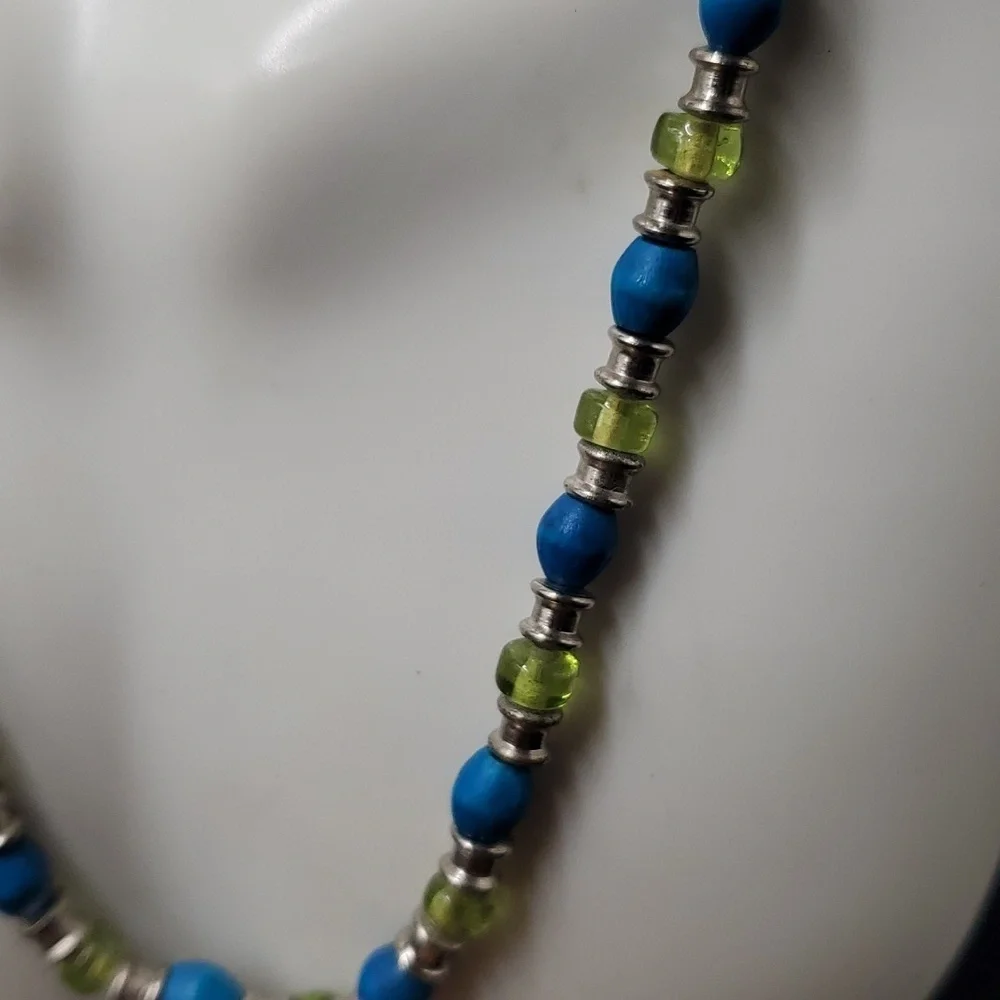 N3519 Blue Haze Murano Necklace‎